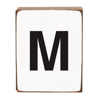 Letter Block - Black Block