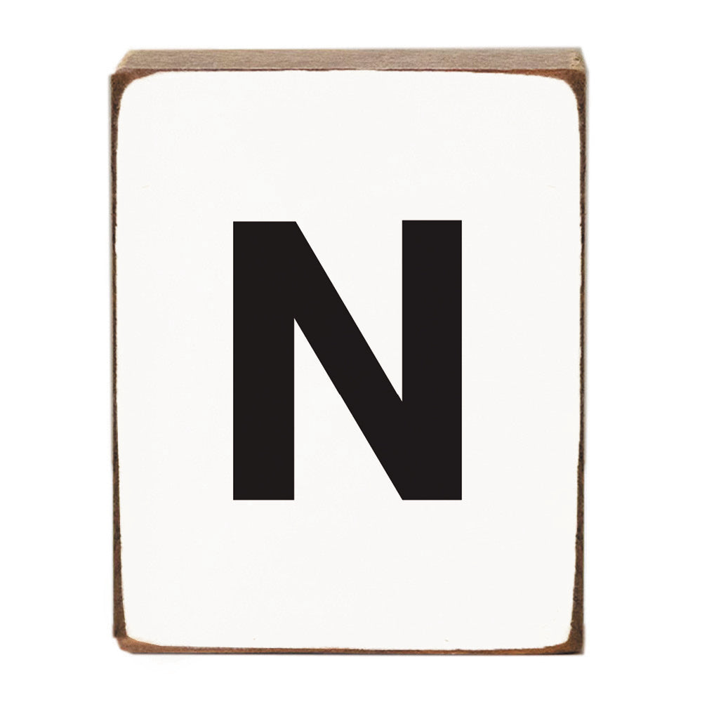 Letter Block - Black Block