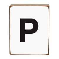 Letter Block - Black Block