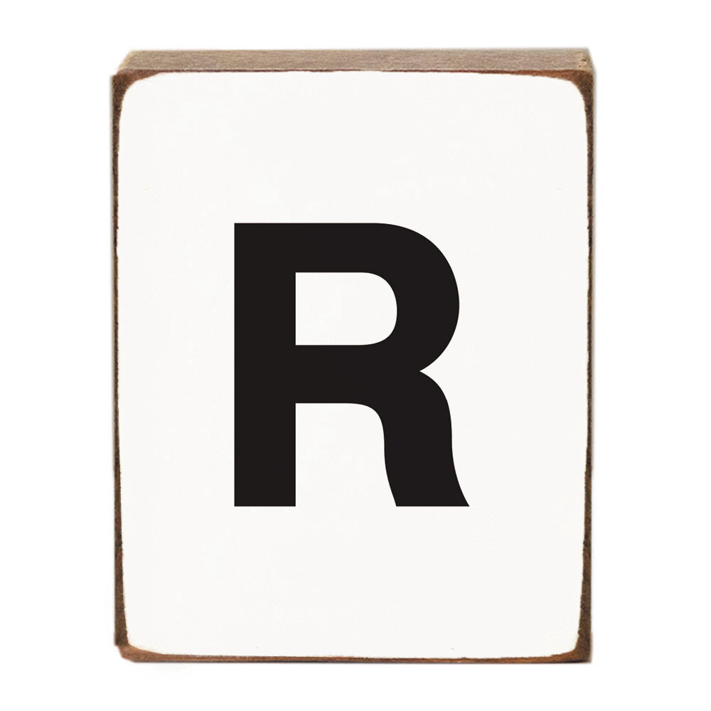 Letter Block - Black Block