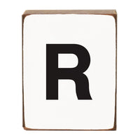 Letter Block - Black Block