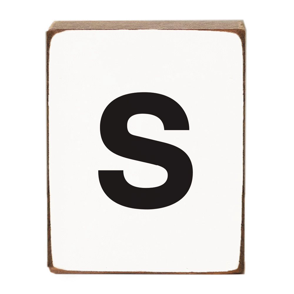 Letter Block - Black Block