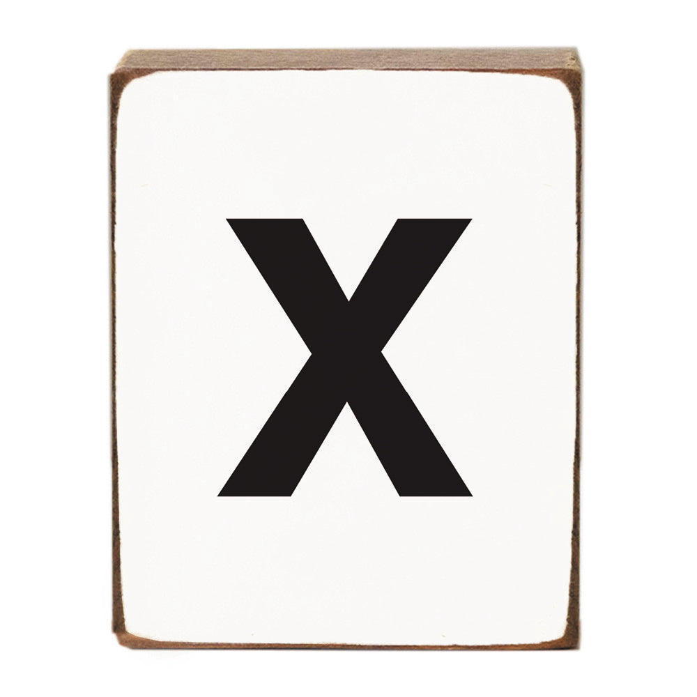 Letter Block - Black Block