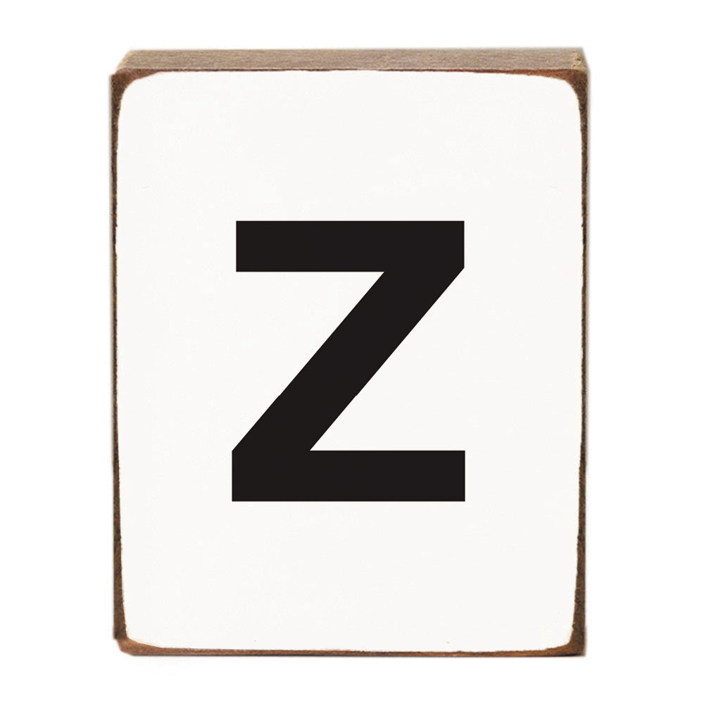 Letter Block - Black Block