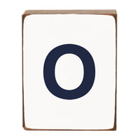 Letter Block - Navy Antique