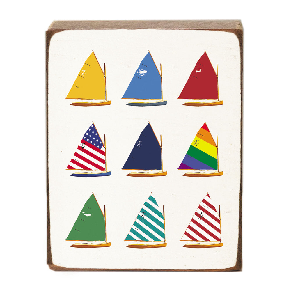 Cat Boats Block Sign