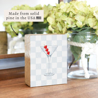 Heart Martini Block Sign