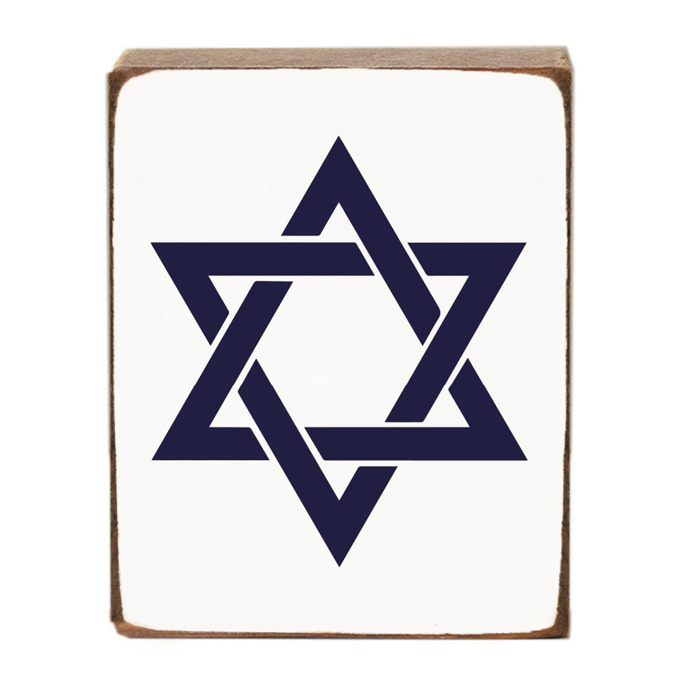 Star Of David Block Sign