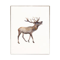 Watercolor Deer Block Sign