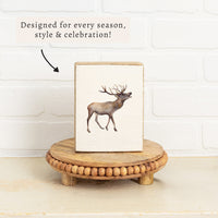Watercolor Deer Block Sign