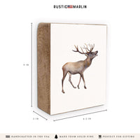 Watercolor Deer Block Sign