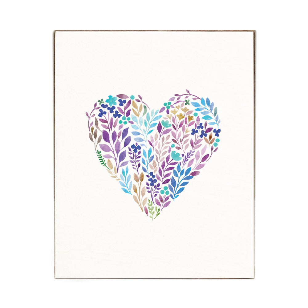 Mosaic Heart Block Sign
