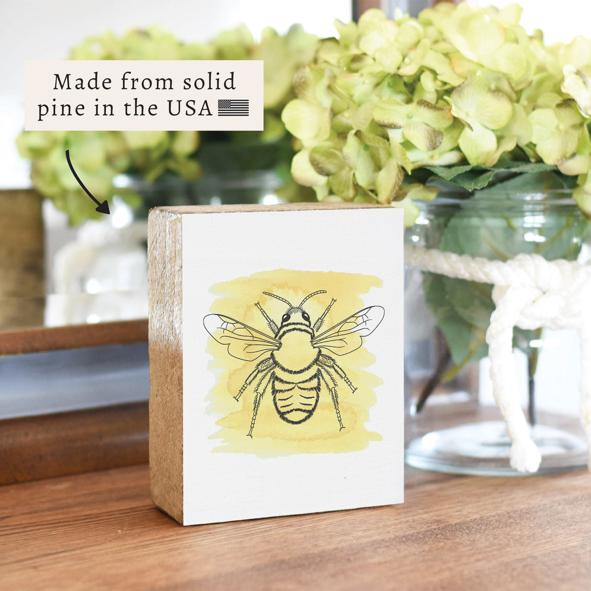 Bee Block Sign
