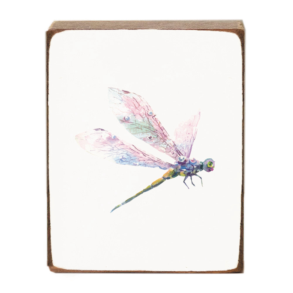 Dragonfly Wood Block