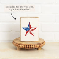 American Star Block Sign