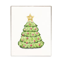 Christmas Tree Block Sign
