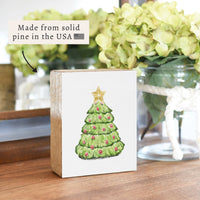 Christmas Tree Block Sign
