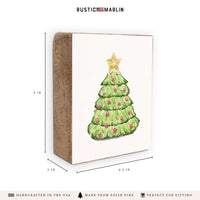 Christmas Tree Block Sign