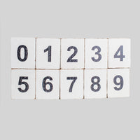 Letter Block Number - Black
