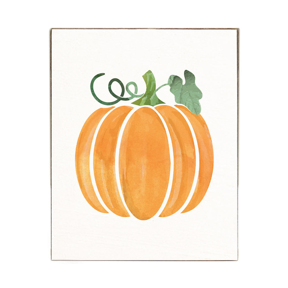 Pumpkin Block Sign
