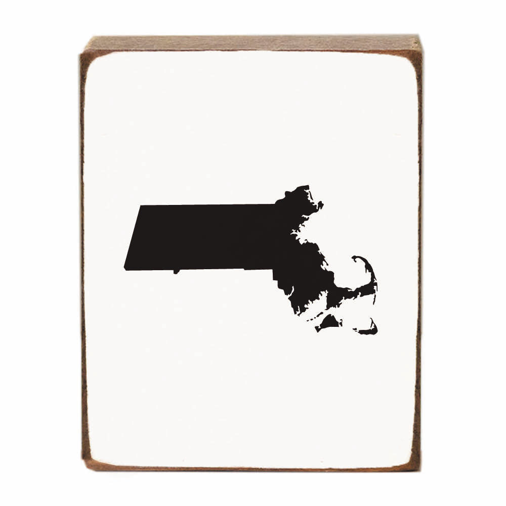 State Personalized Wood Block