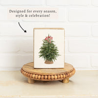 Christmas Tree Block Sign