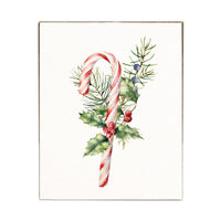 Candy Cane Block Sign