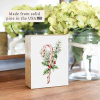 Candy Cane Block Sign