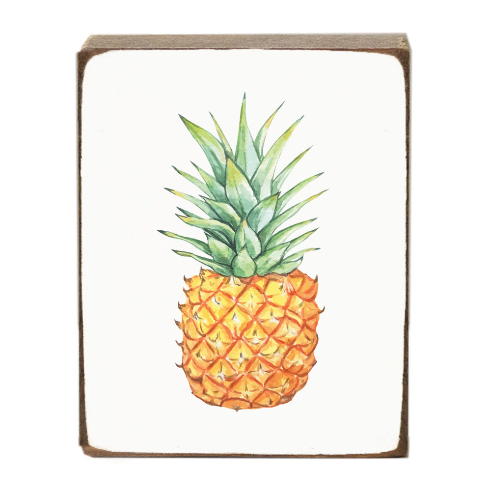 Pineapple Block Sign