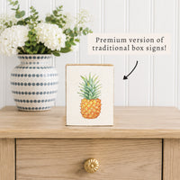 Pineapple Block Sign