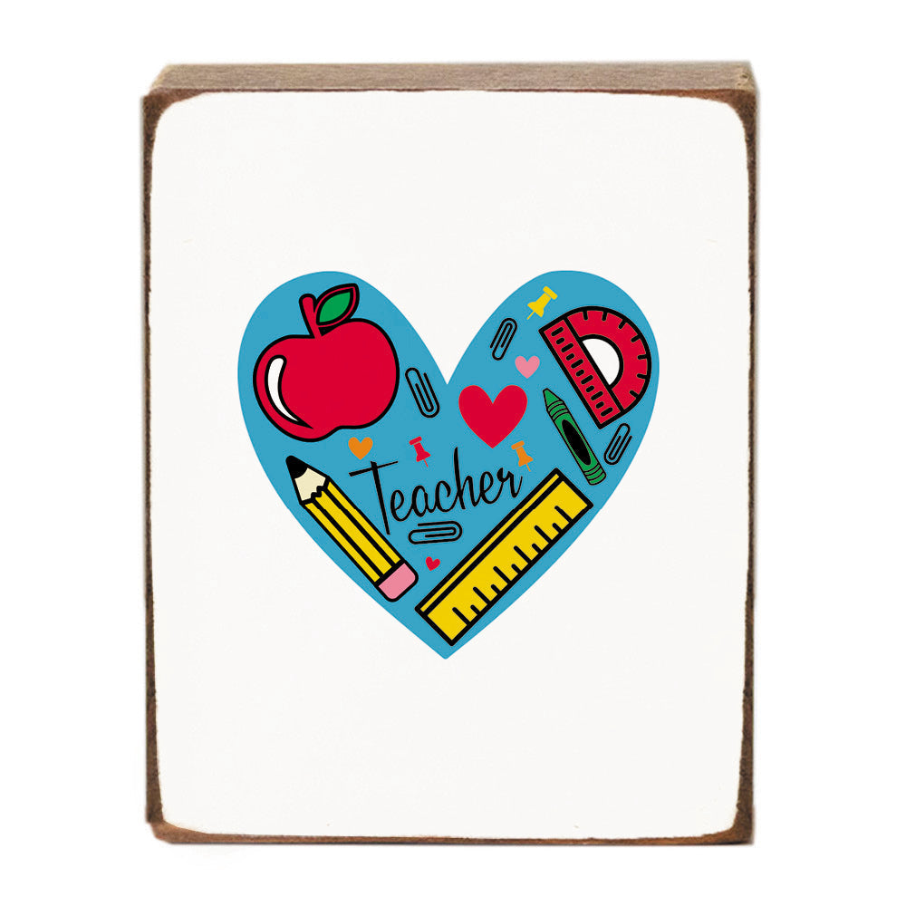 Teacher Heart Block Sign