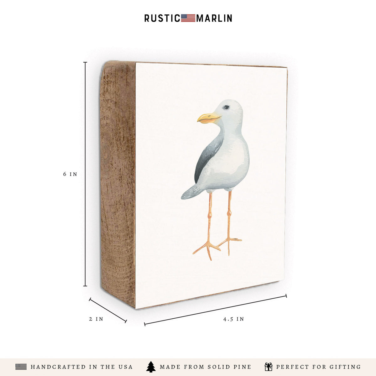 Seagull Block Sign