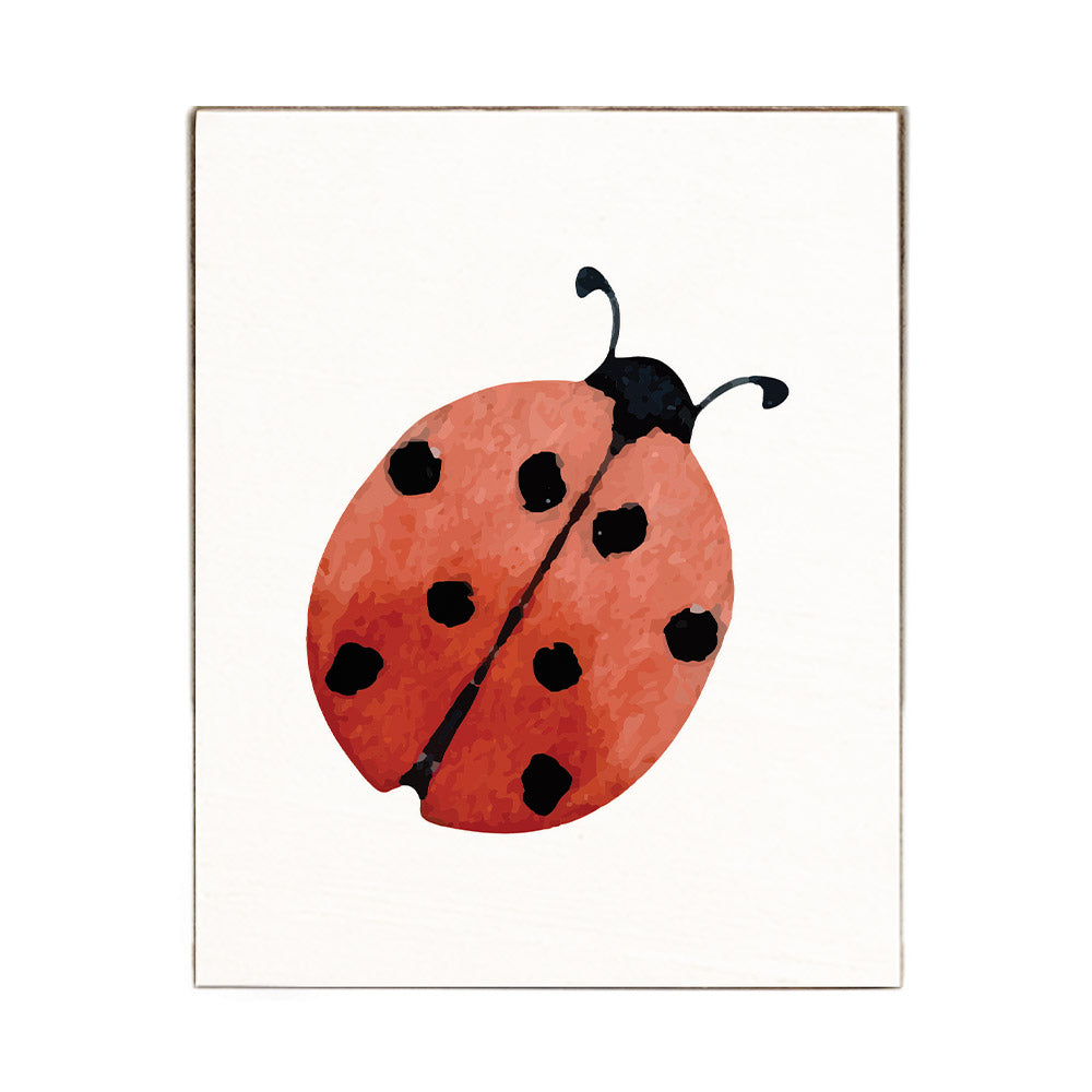 Ladybug Block Sign