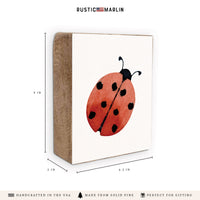 Ladybug Block Sign