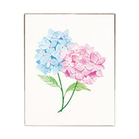 Pastel Hydrangea Block Sign