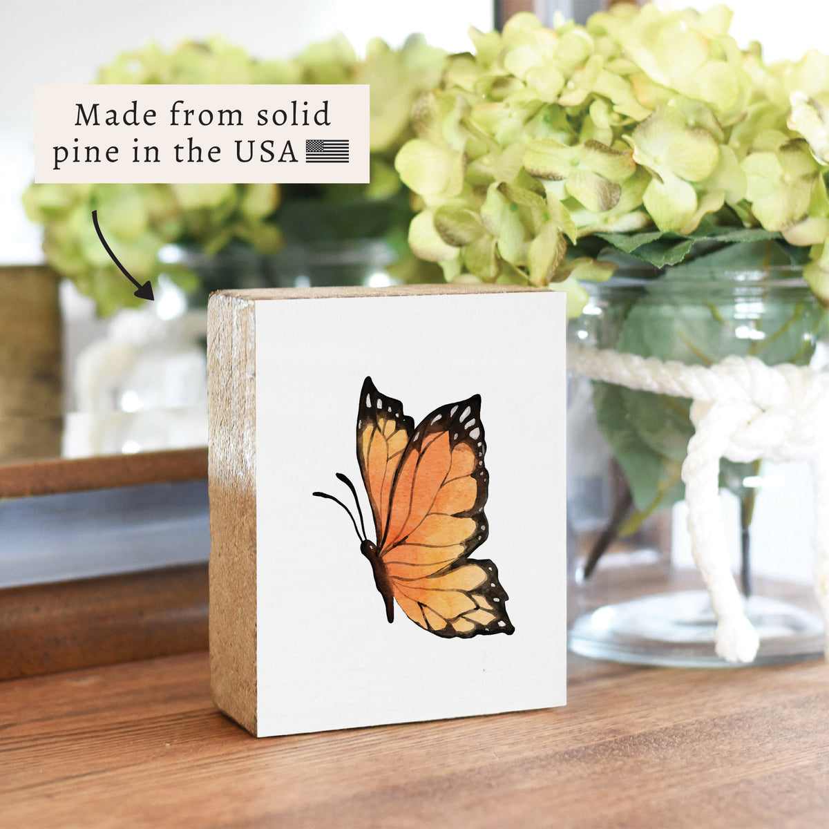 Butterfly Block Sign
