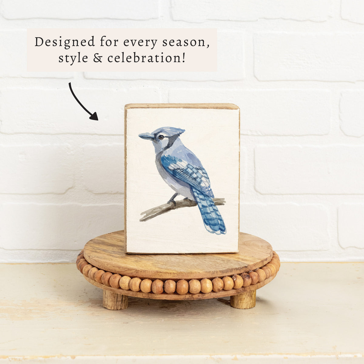 Blue Jay Block Sign