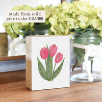 Tulips Block Sign
