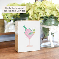 Pickleball Martini Block Sign