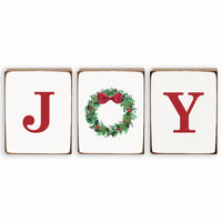 Joy Wreath Decorative Block Bundle