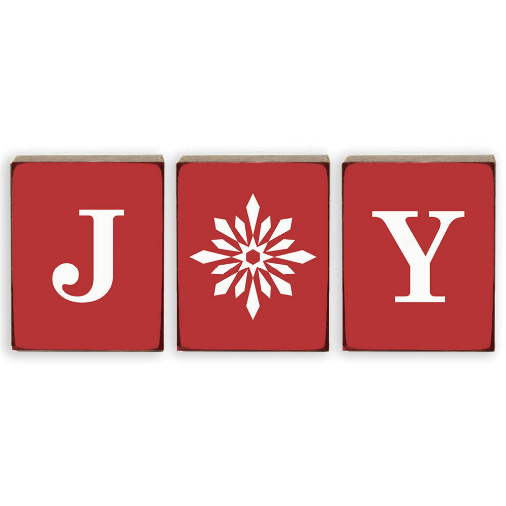 Red Joy Decorative Block Bundle