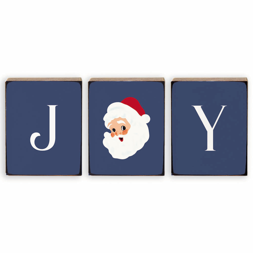 Joy Santa Block Sign Bundle
