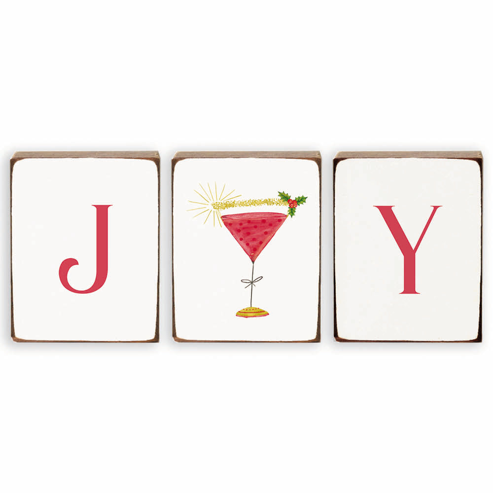 Joy Martini Decorative Block Bundle