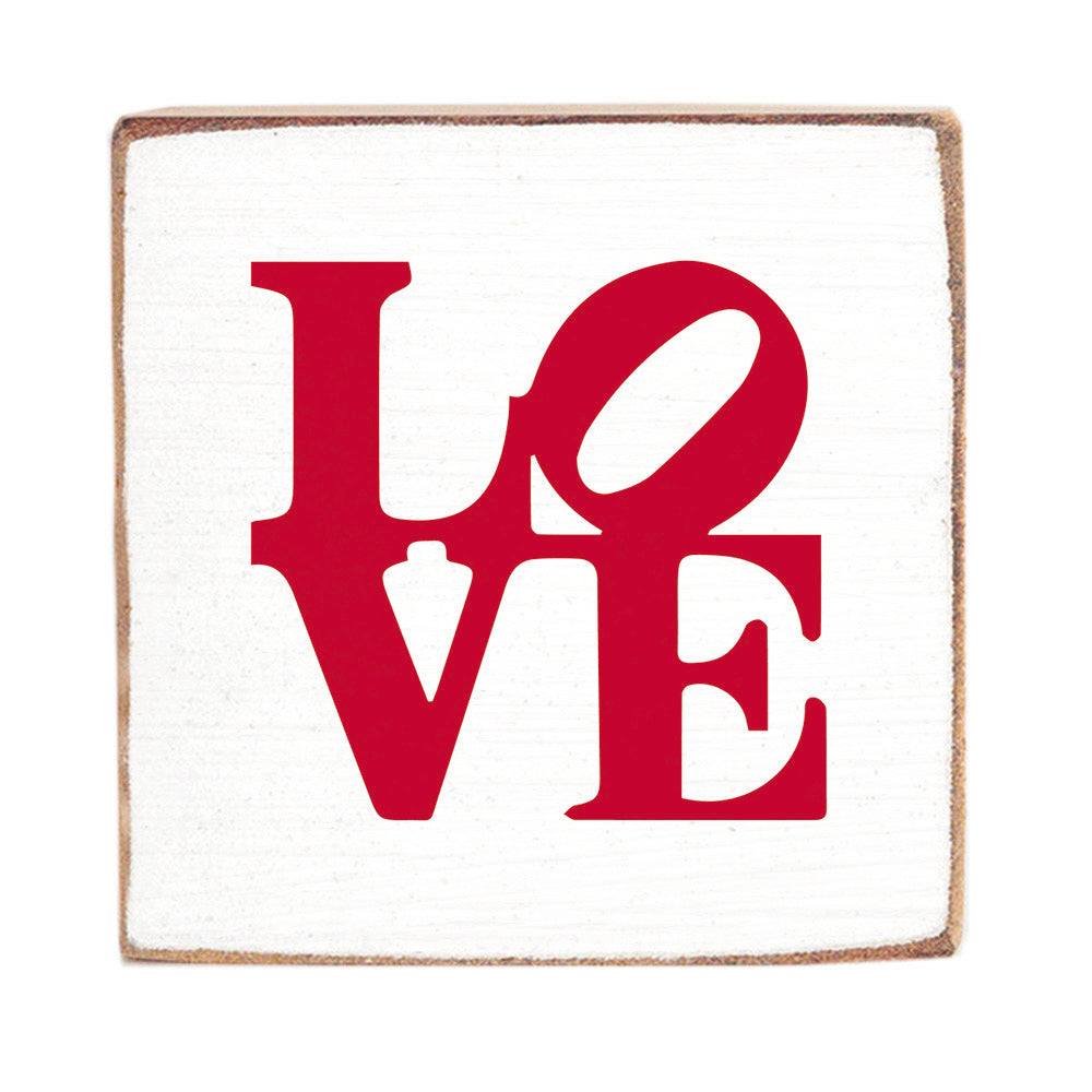 Love Stacked Block Sign