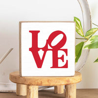 Love Stacked Block Sign