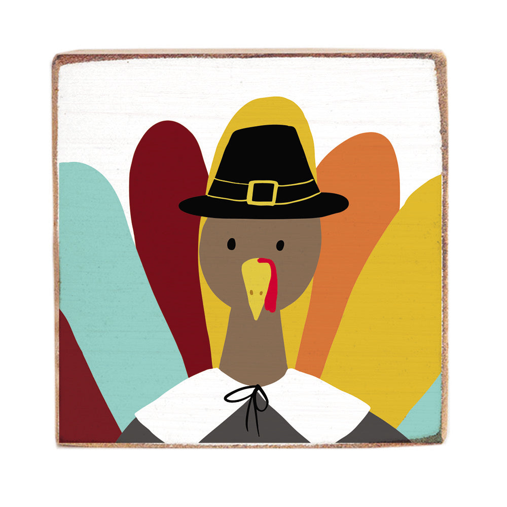 Pilgrim Turkey Square Block Sign