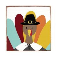 Pilgrim Turkey Square Block Sign