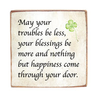Blessings Decorative Square Block Sign