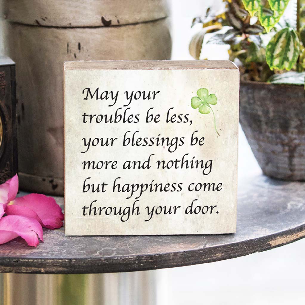 Blessings Decorative Square Block Sign