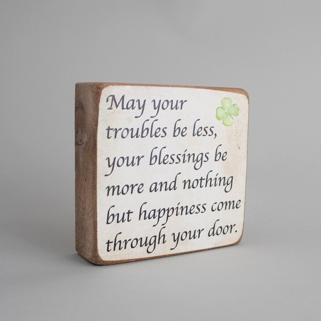 Blessings Decorative Square Block Sign
